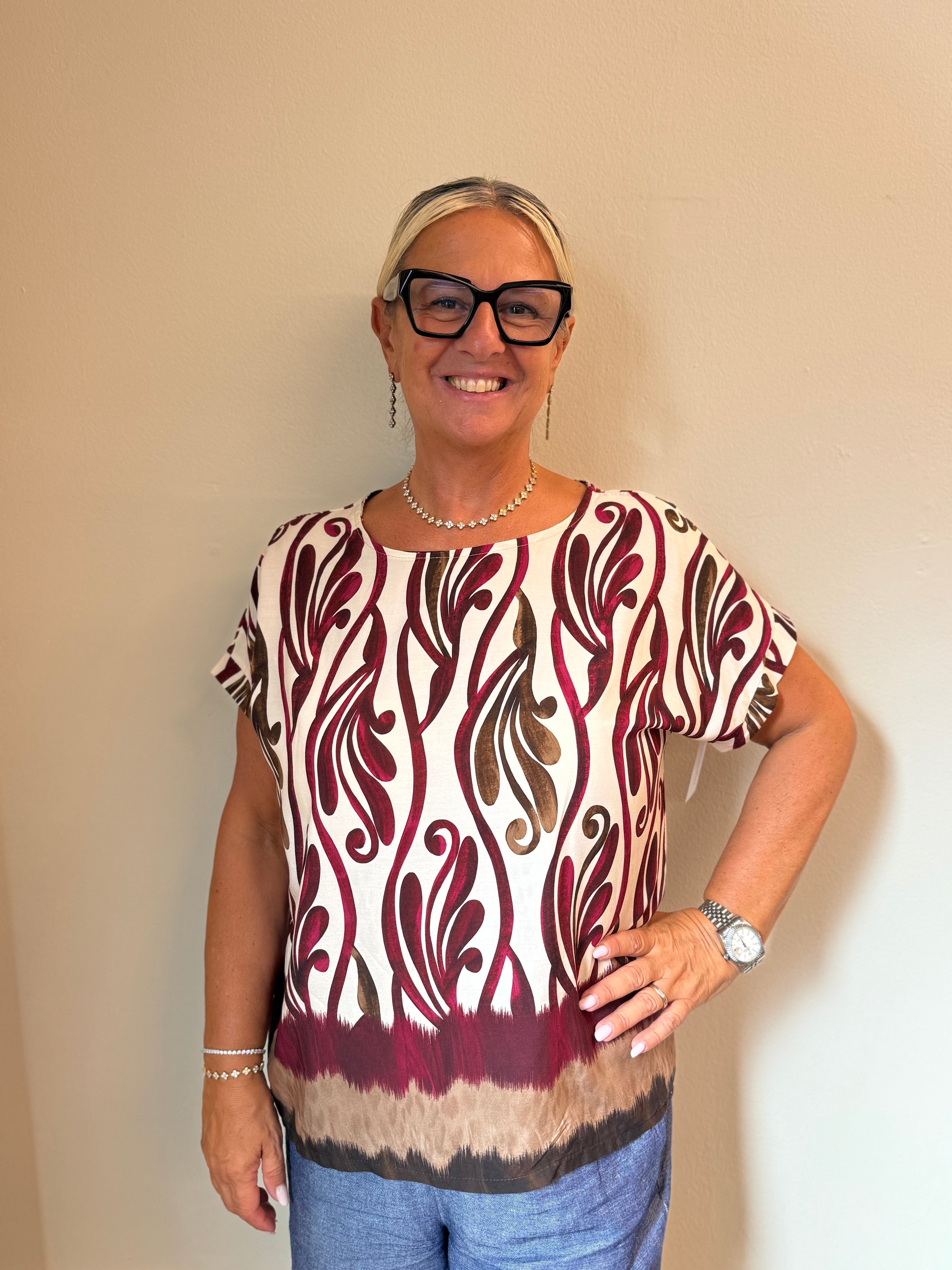 Maglia amanda fantasia arabesque