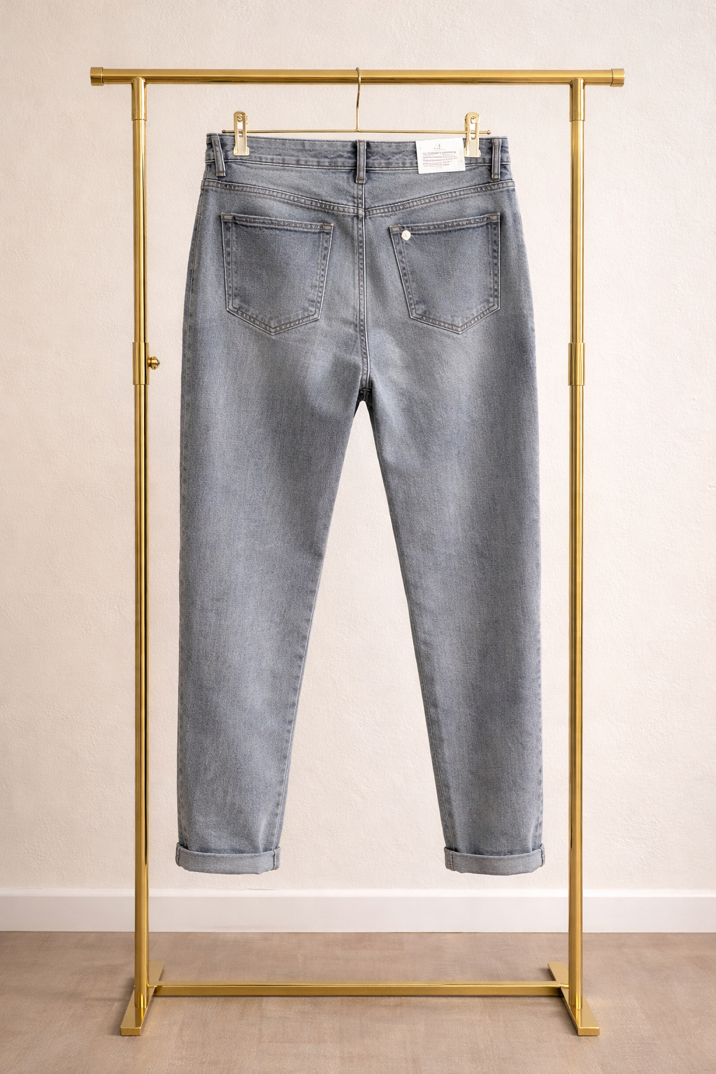 Jeans grigio elasticizzato