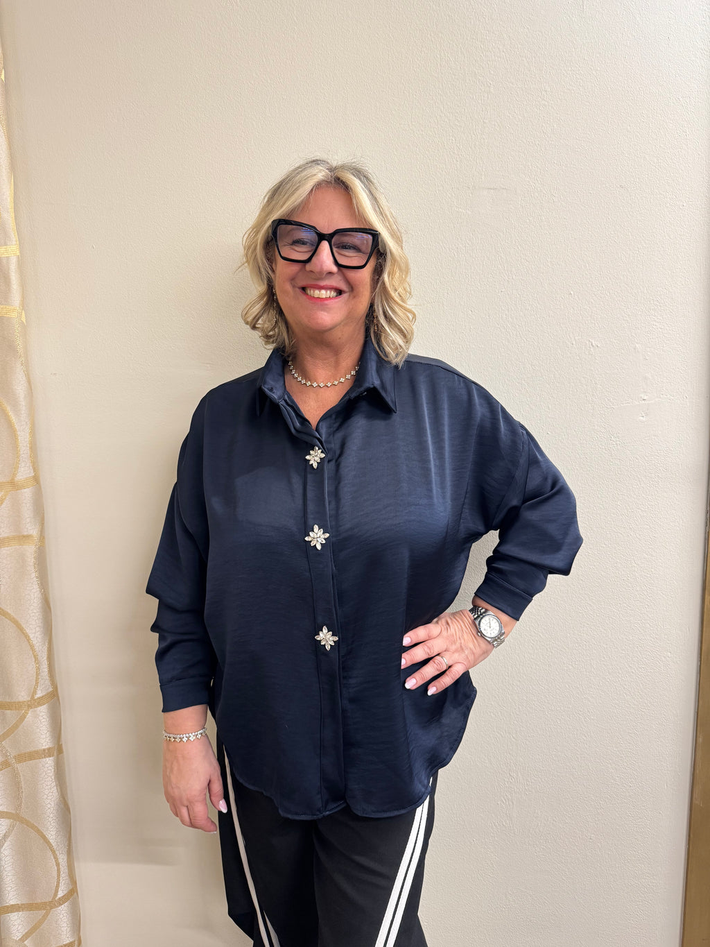 Camicia raso gioiello