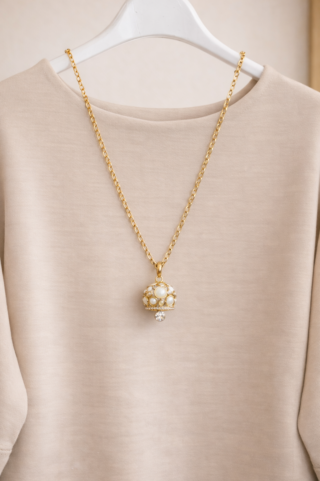 Collana lunga campanella