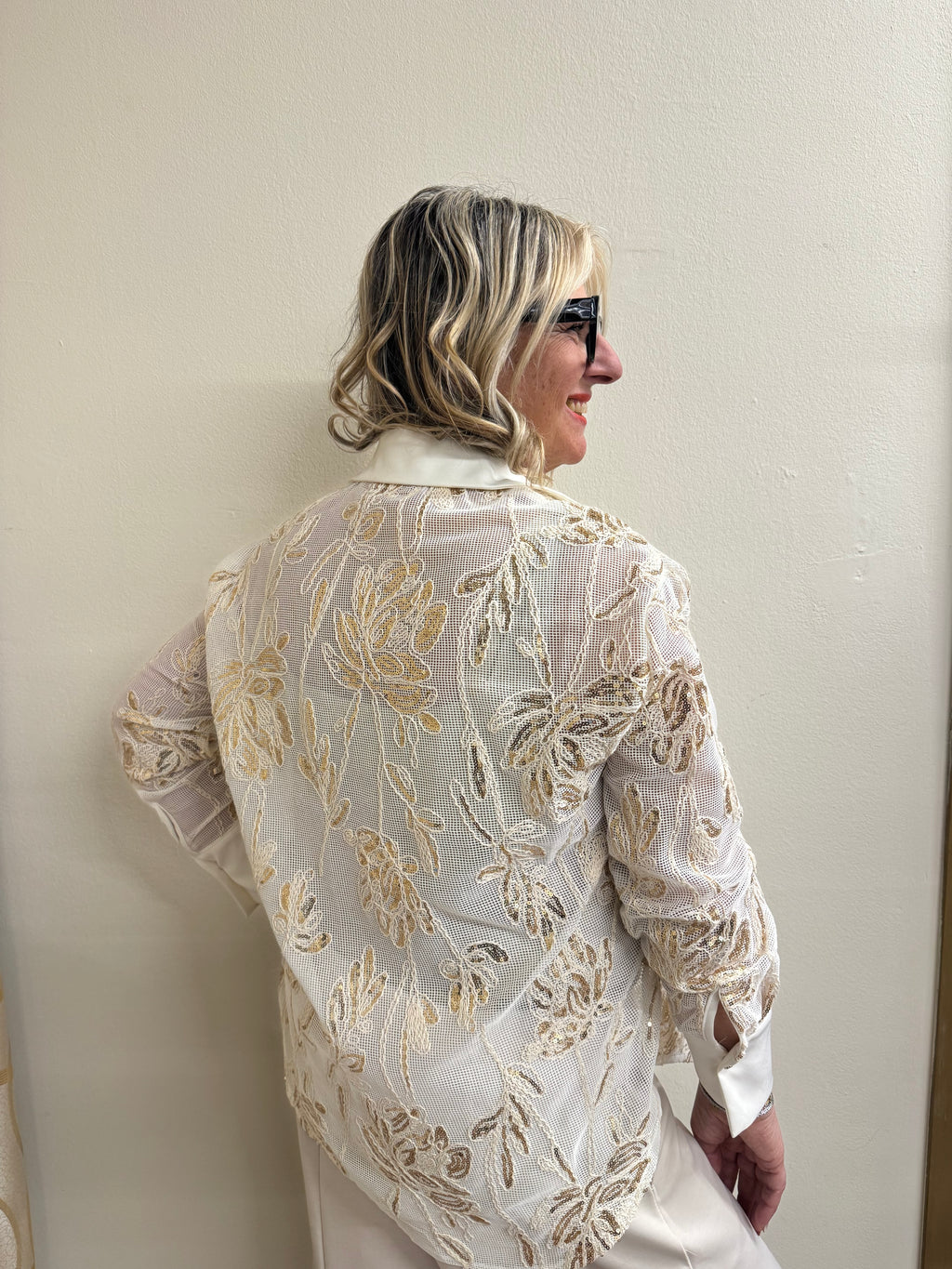 Camicia retina paillette