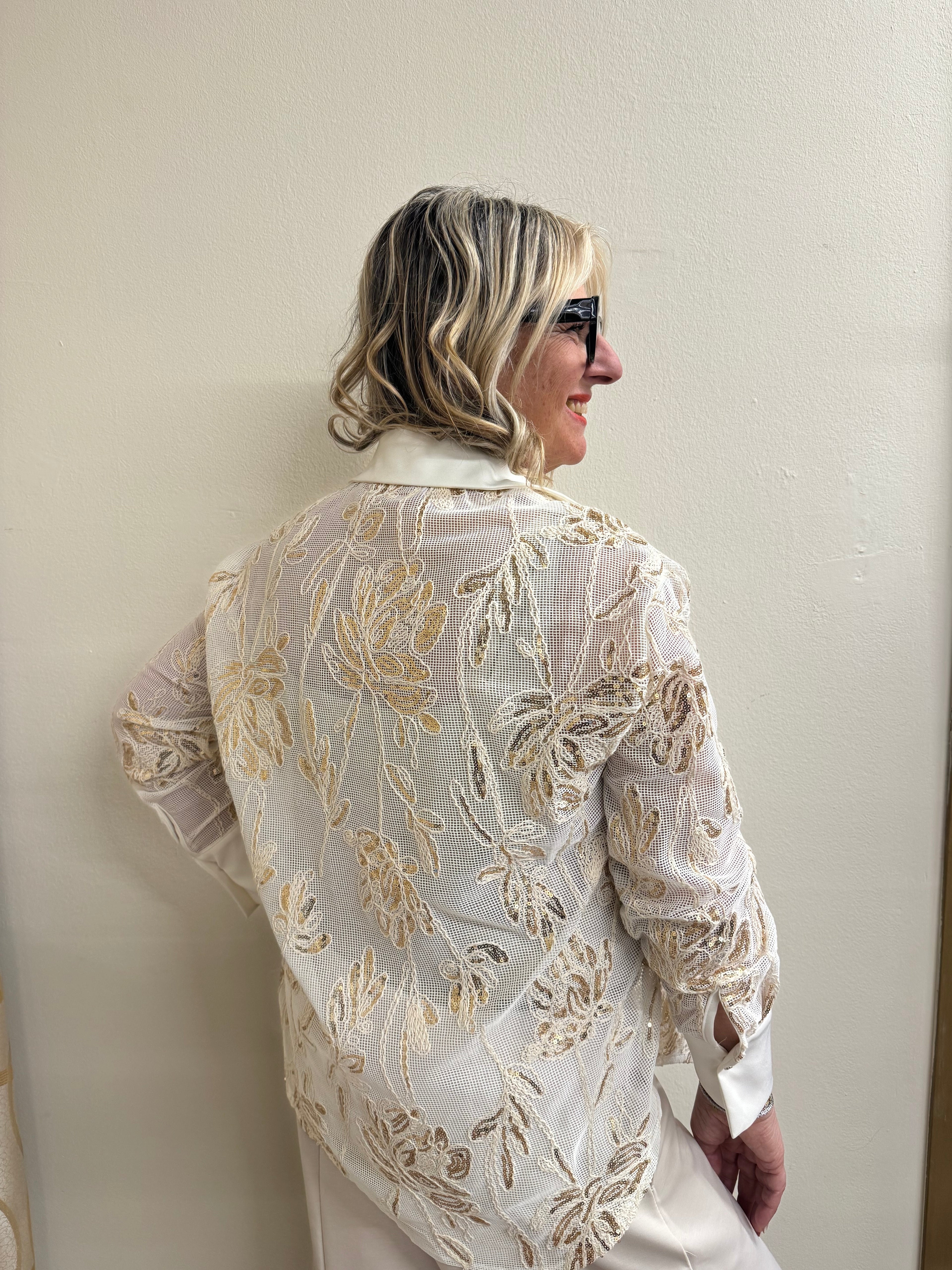 Camicia retina paillette