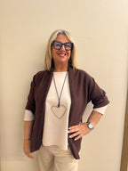 Cardigan misto viscosa Carmen
