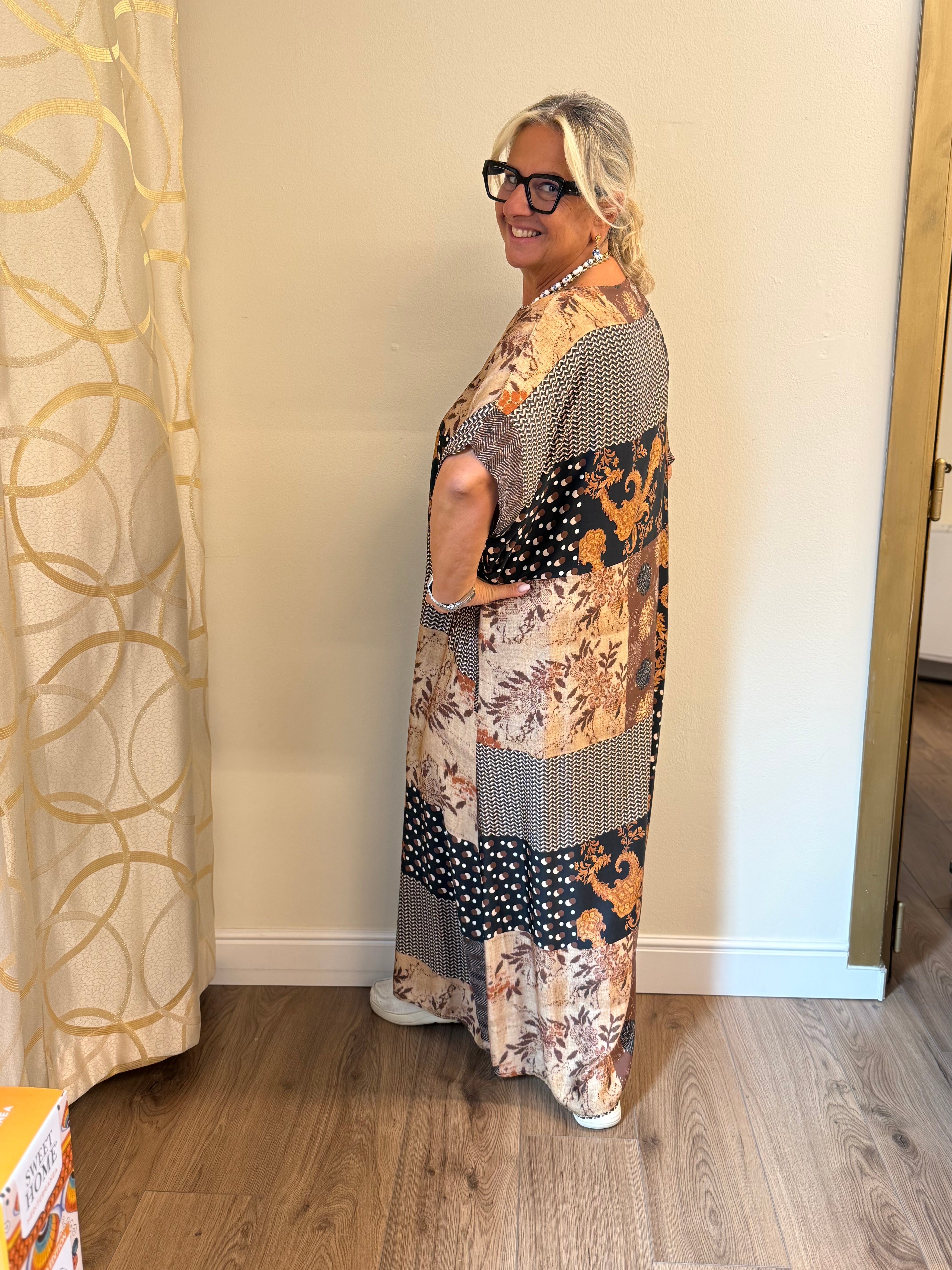 Abito Sara fantasia patchwork
