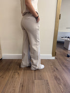 Completo Fulvia elegante giacca e pantalone beige