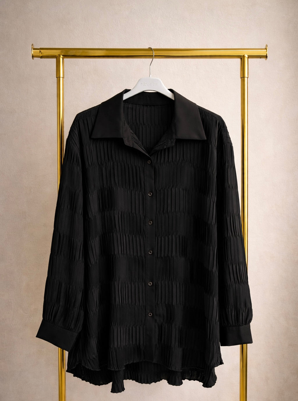 Camicia raso goffrata