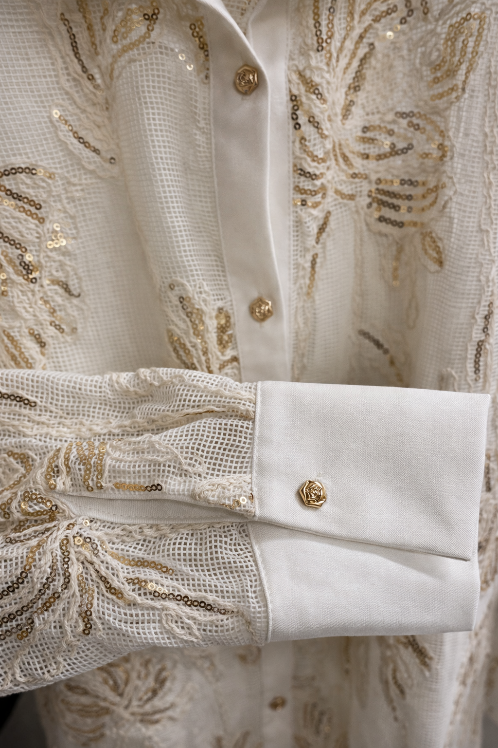 Camicia retina paillette