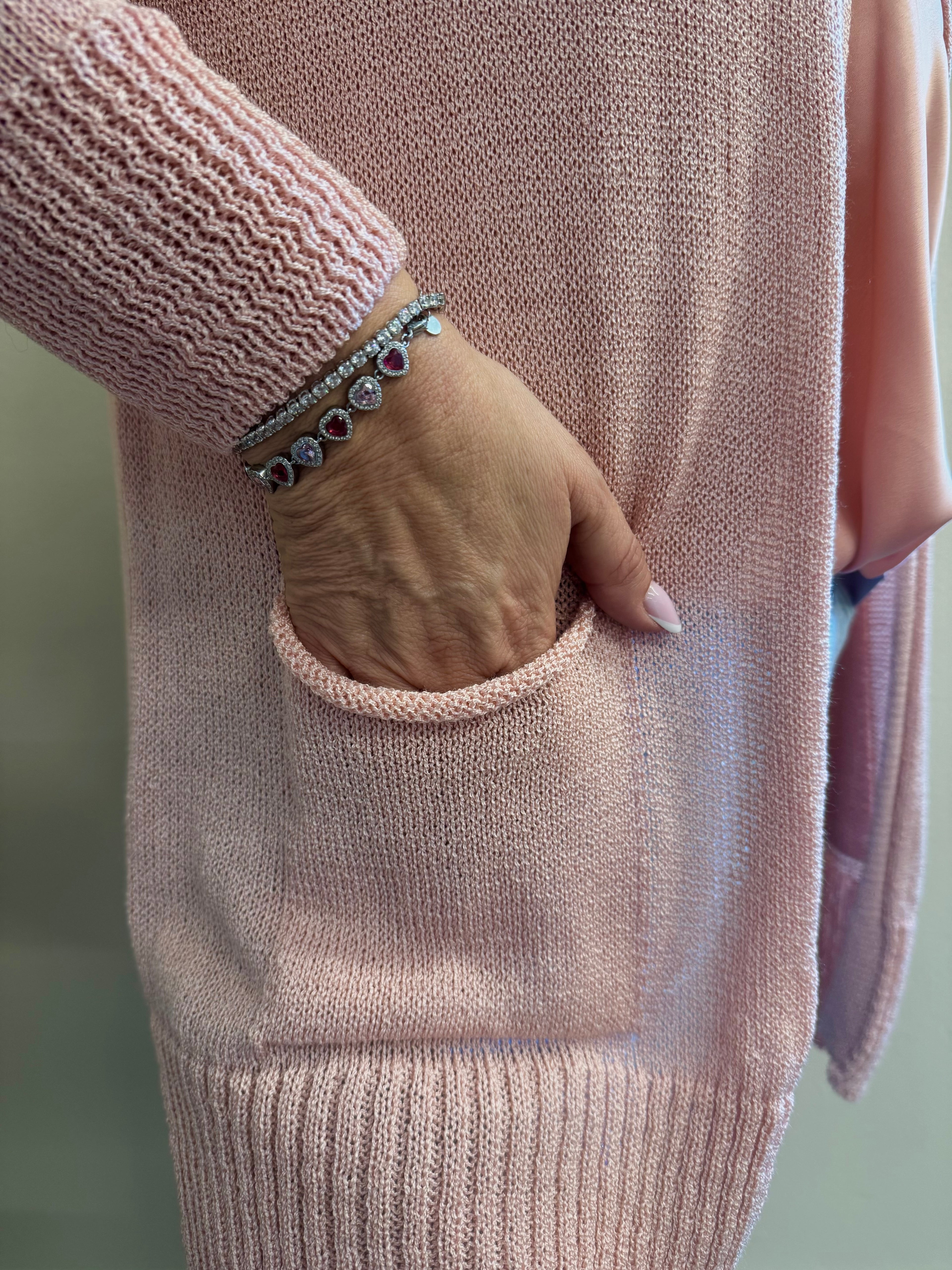 Cardigan Lungo con Cappuccio e Tasche Evelyn