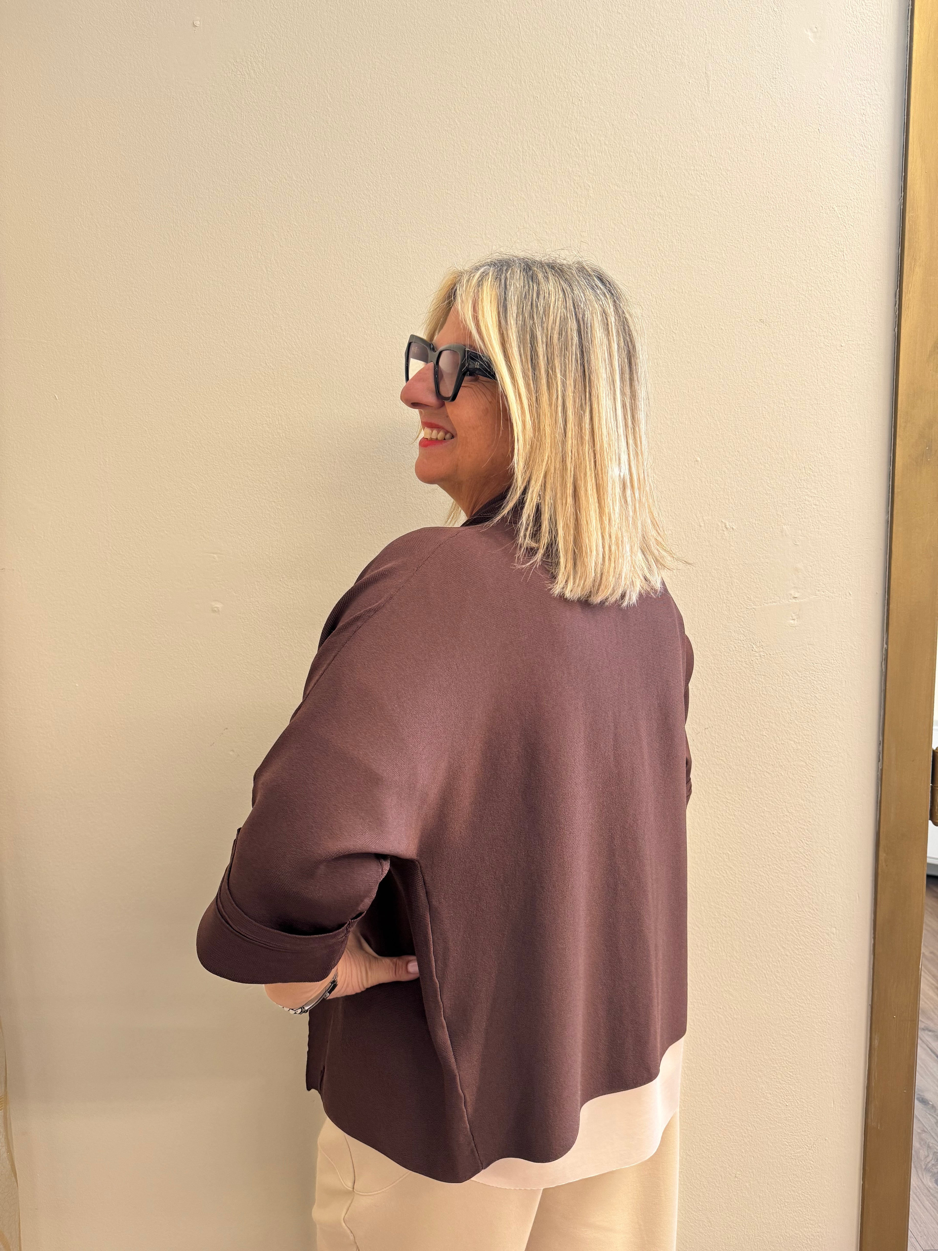 Cardigan misto viscosa Carmen