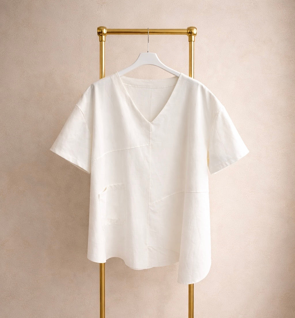 Blusa scollo V punto Milano