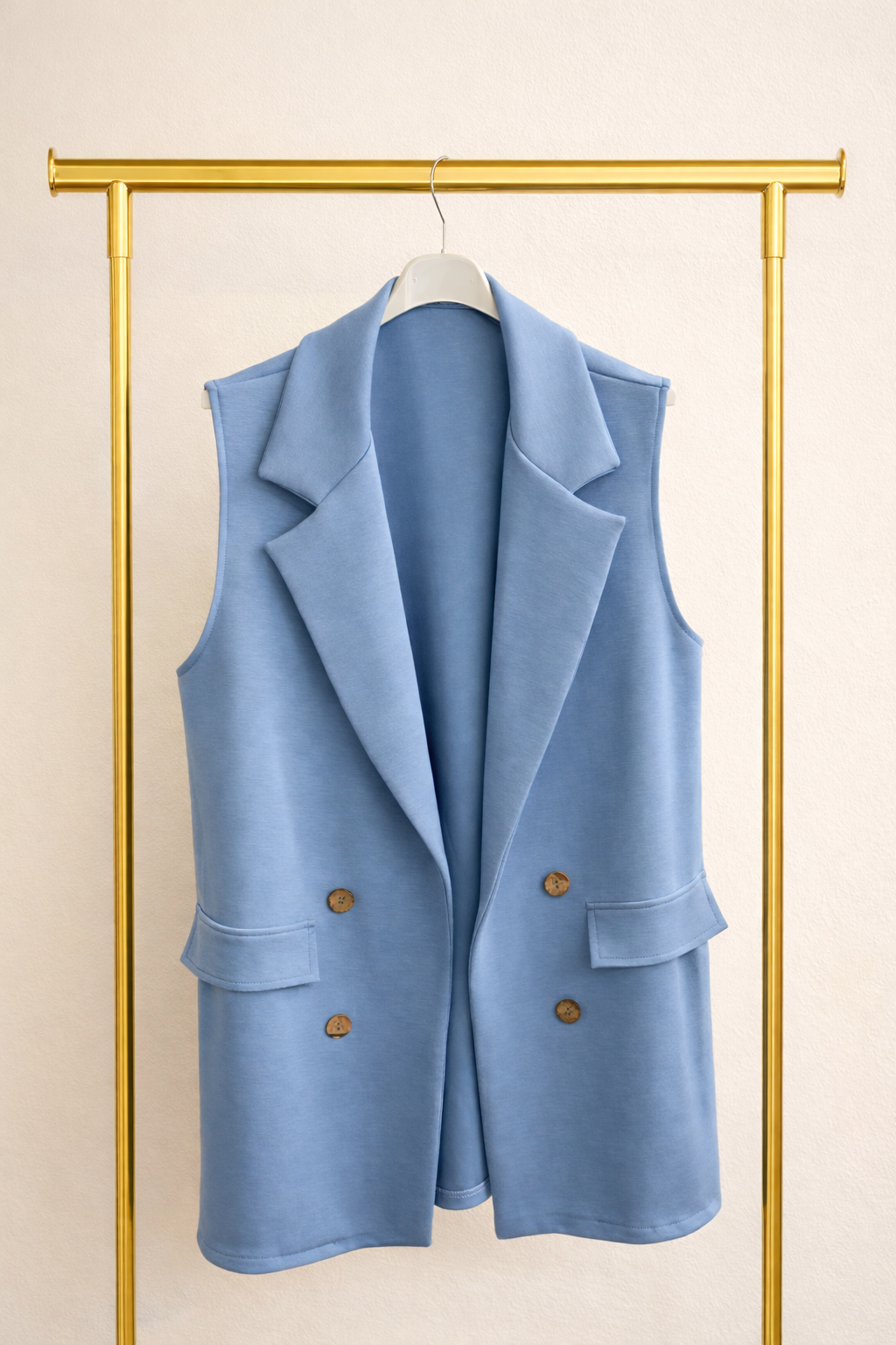 Gilet tessuto morbidino