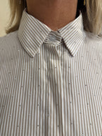 Camicia righe strass Agnese