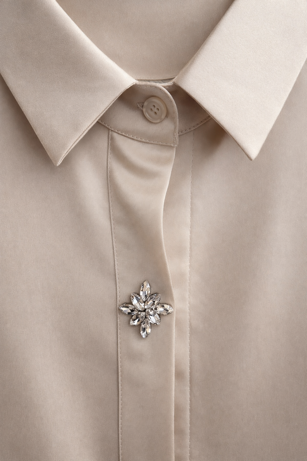 Camicia raso gioiello