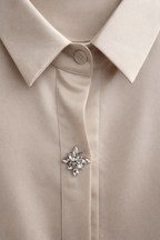Camicia raso gioiello Belinda