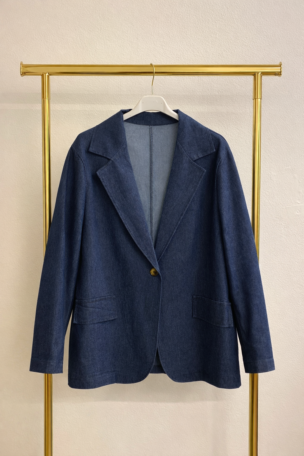 Blazer Donna Blu in Denim Leggero Esmeralda