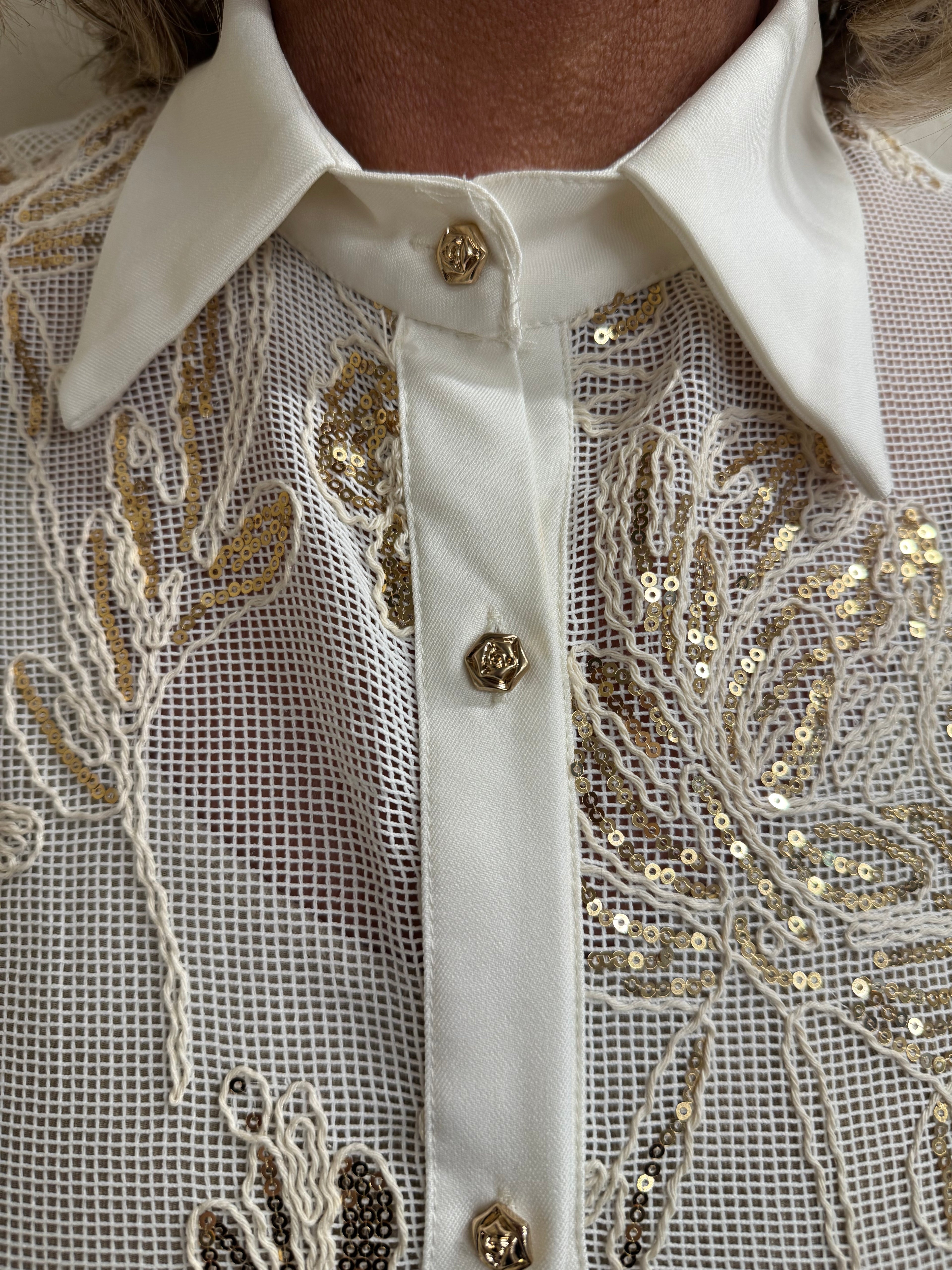 Camicia retina paillette