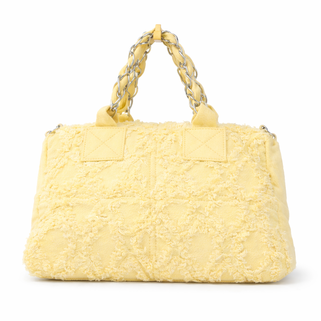 Bauletto jeans sfrangiato