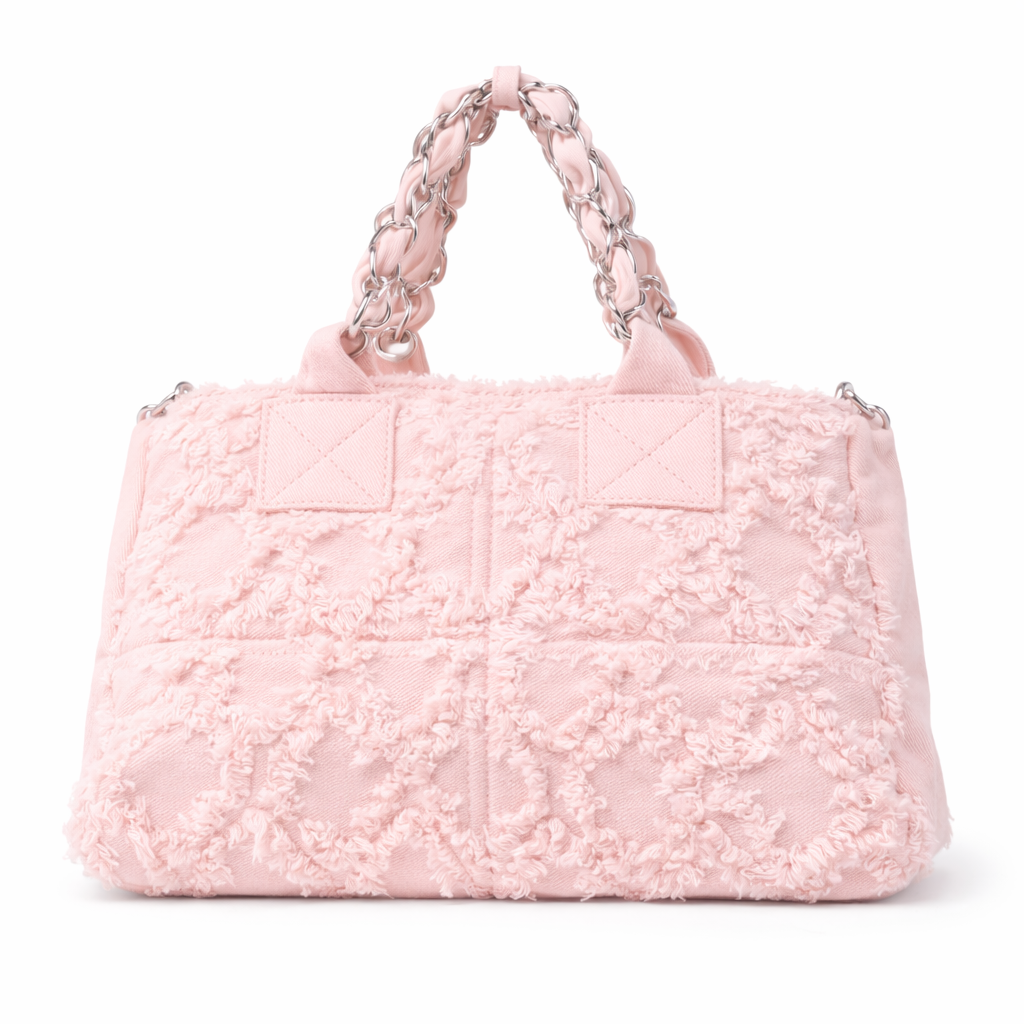 Bauletto jeans sfrangiato