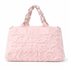 Bauletto jeans sfrangiato