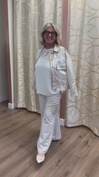 T-shirt misto lino Camilla