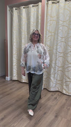 Pantalone Donna Palazzo Vita Elastica con Coulisse – 4 Colori Elettra
