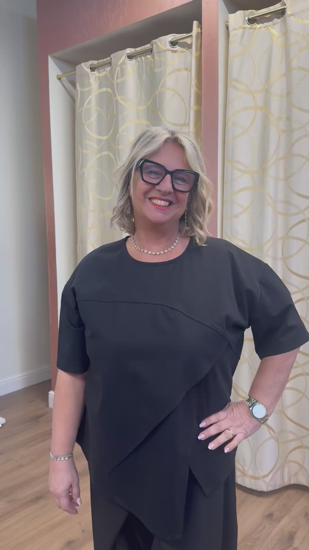 Blusa girocollo punto Milano