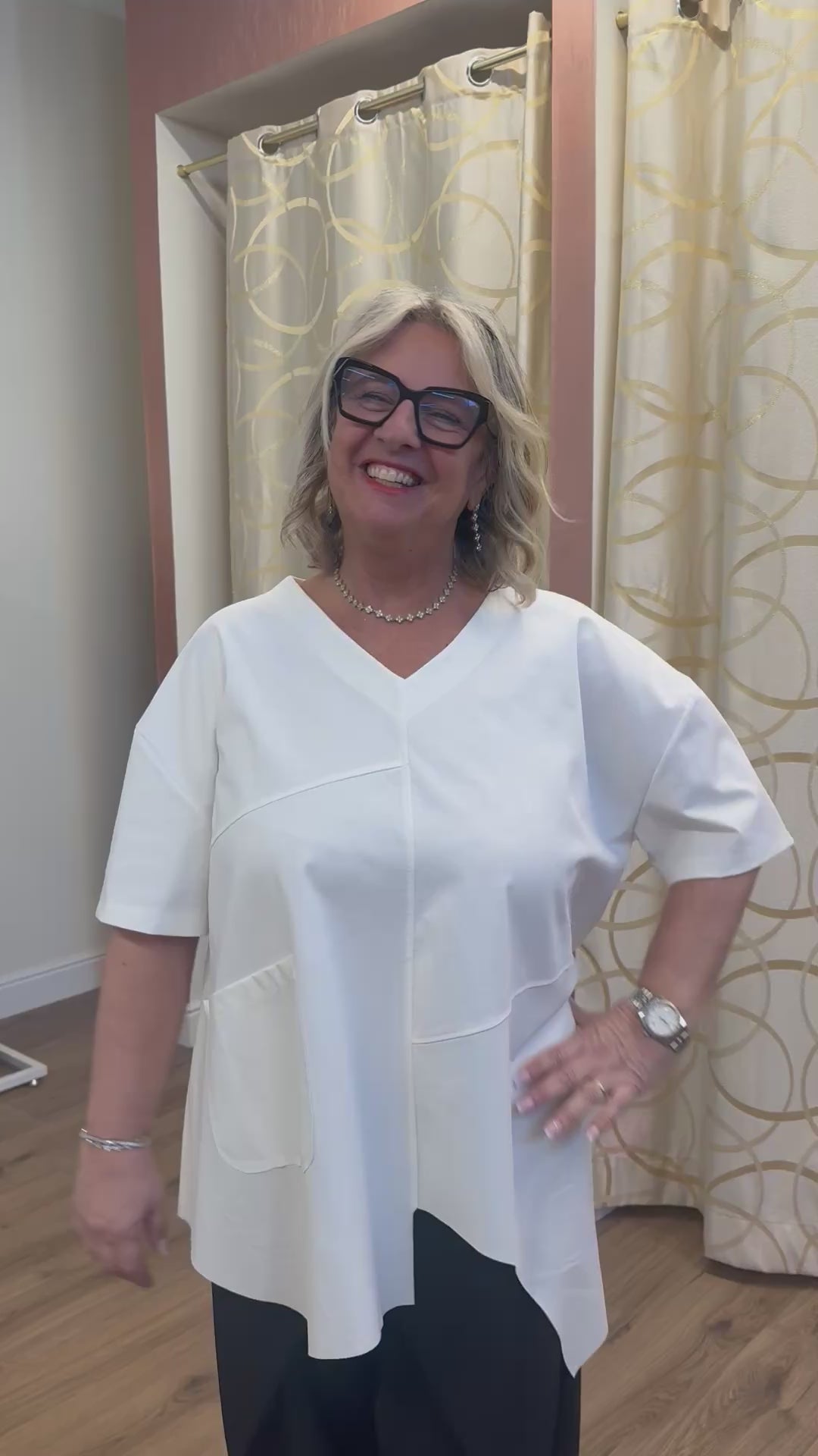 Blusa scollo V punto Milano